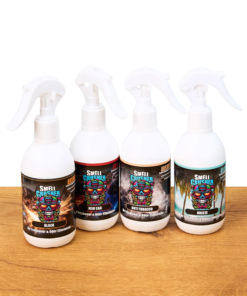 Smell Crusher Absorber Spray odor eliminator spray range in four scents