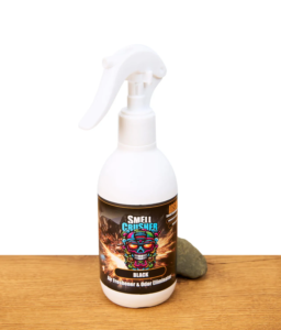 Smell Crusher Absorber Spray odor eliminator in Black