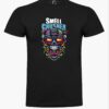 Black Smell Crusher t-shirt with full-colour skull logo print